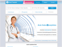 Tablet Screenshot of docfinder.at
